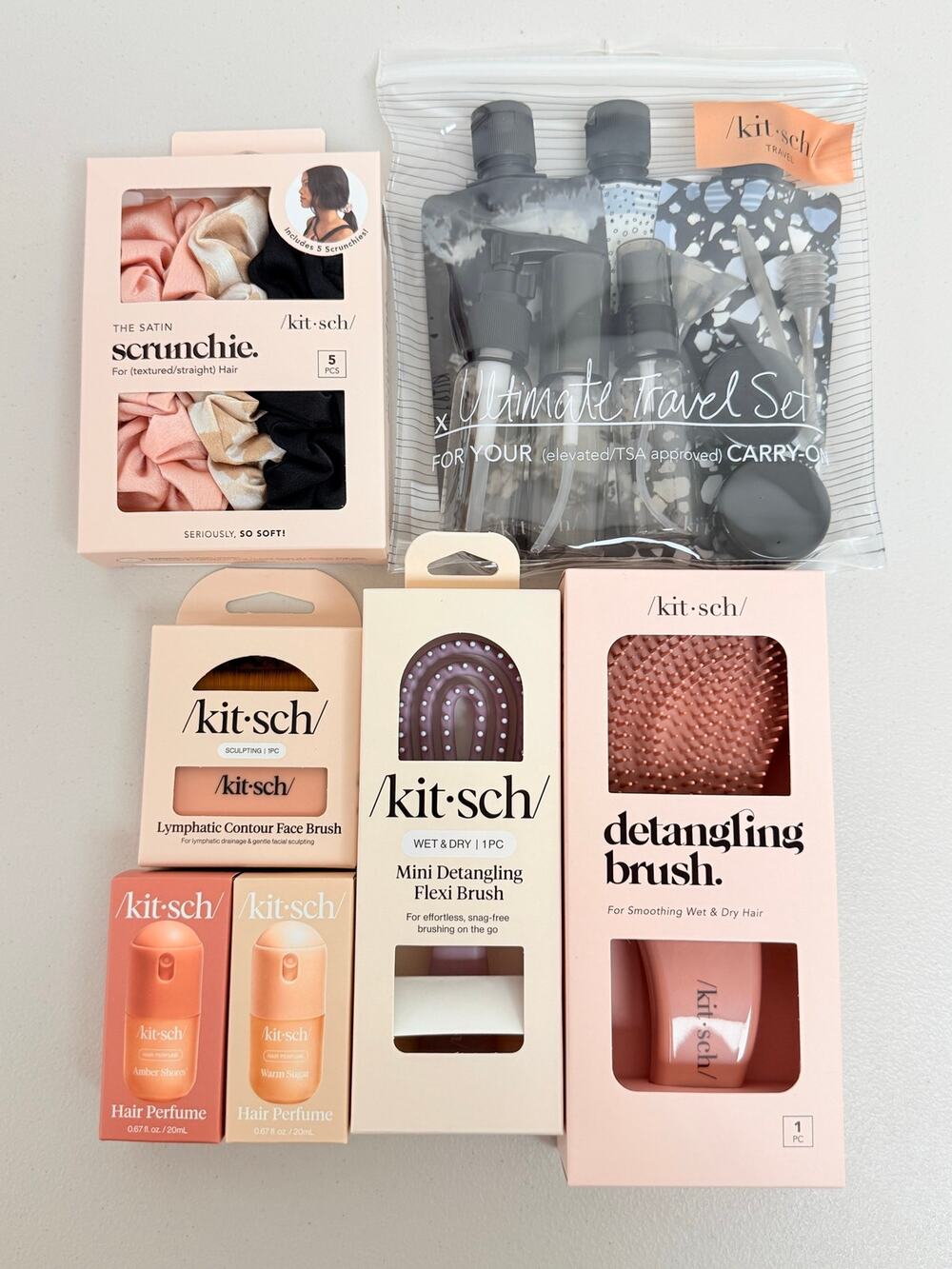 Kitsch Beauty & Travel Bundle – 7 Products – $80 Retail Value